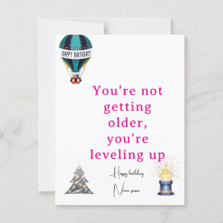 誕生日あいさつカーユニークド&ギフトパーソナライズされたアイディア ポストカード