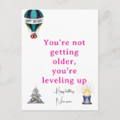 誕生日あいさつカーユニークド&ギフトパーソナライズされたアイディア ポストカード (正面)