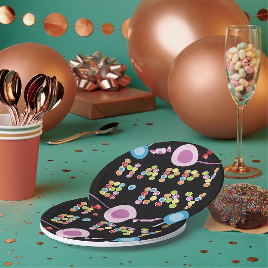 誕生日あいさつキャンドル ペーパープレート