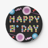 誕生日あいさつキャンドル ペーパープレート (正面)