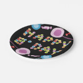 誕生日あいさつキャンドル ペーパープレート (アングル)