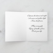 誕生日あいさつ花1915ヴィンテージ カード (内部)