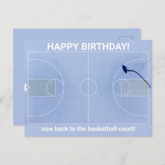 誕生日あいさつ葉書:裁判所に戻る ポストカード (正面/裏面)