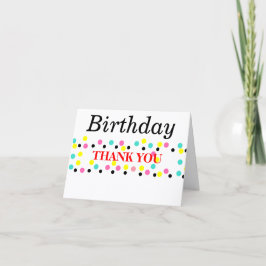 誕生日ありがとうポルカドットバルーン カード