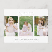 誕生日ありがとう写真ポストカード ポストカード (正面)