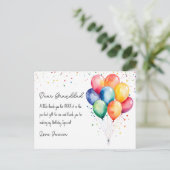 誕生日ありがとう ポストカード (スタンド正面)