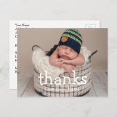 誕生日ありがとう |写真感謝していはがき ポストカード (正面/裏面)