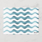 誕生日ありがとう 子供用写真ポストカード 青い少年 ポストカード (裏面)