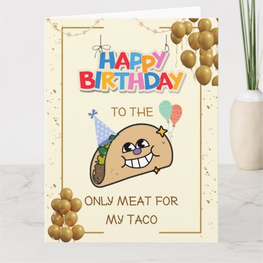 誕生日いけなカードおもしろいBday Card for Him カード (正面)
