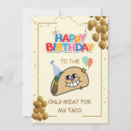 誕生日いけなカードおもしろいBday Card for Him 招待状