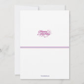 誕生日おしゃれ写真招待状 招待状 (裏面)