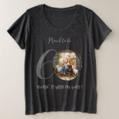 誕生日おばあちゃんのヤギのシャツ プラスサイズTシャツ (デザイン正面)