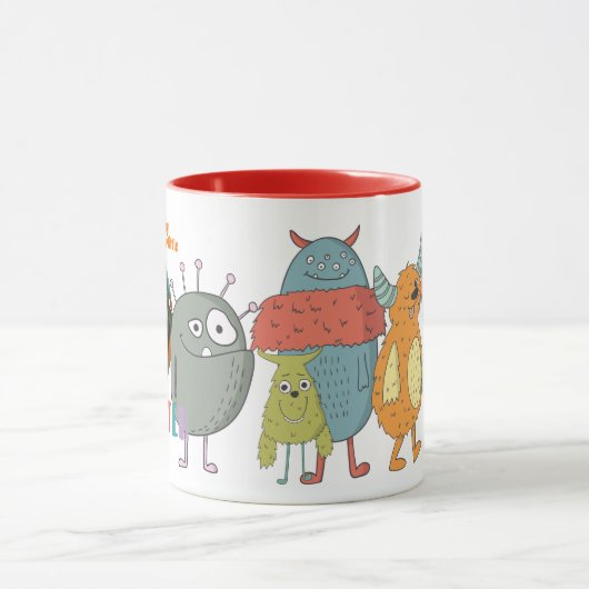 誕生日おばあちゃんフォトマグキッズリトルモンスター マグカップ (中央)