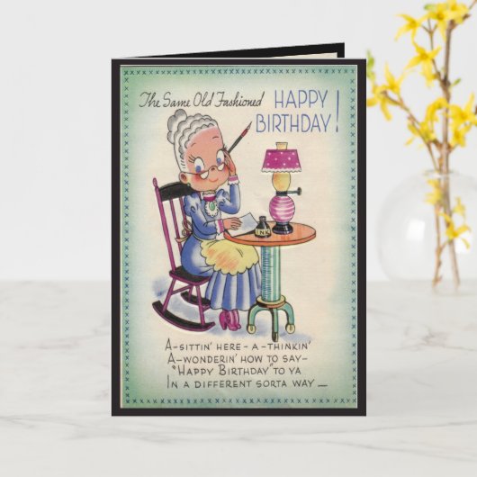 誕生日おばあちゃん カード (黄色い花)