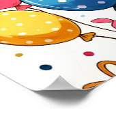 誕生日おめでとうお祝い ポスター (角)