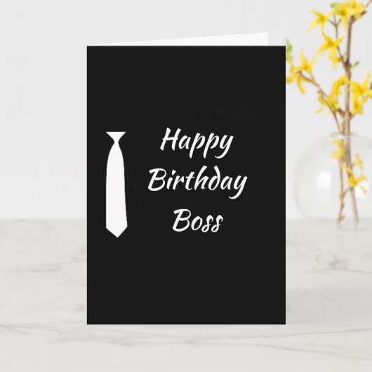 誕生日おめでとうございます。私（たち）の**上司** カード (黄色い花)