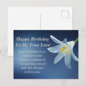 誕生日おめでとうのポストカード ポストカード (正面/裏面)