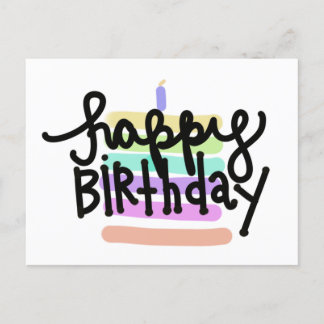 誕生日おめでとうのポストカード ポストカード