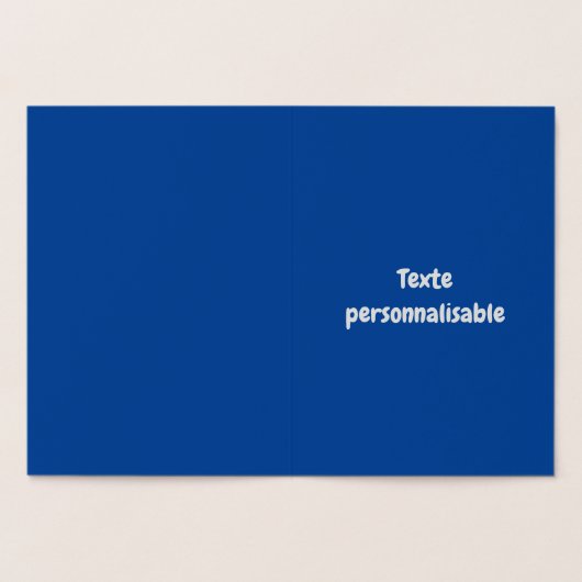 誕生日おめでとうの箔入りバースデーカード 箔カード (内部)