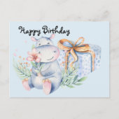 誕生日おめでとうの願いを込めたギフト ポストカード (正面)