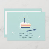 誕生日おめでとうカード ポストカード (正面/裏面)