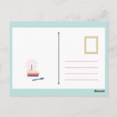 誕生日おめでとうカード ポストカード (裏面)