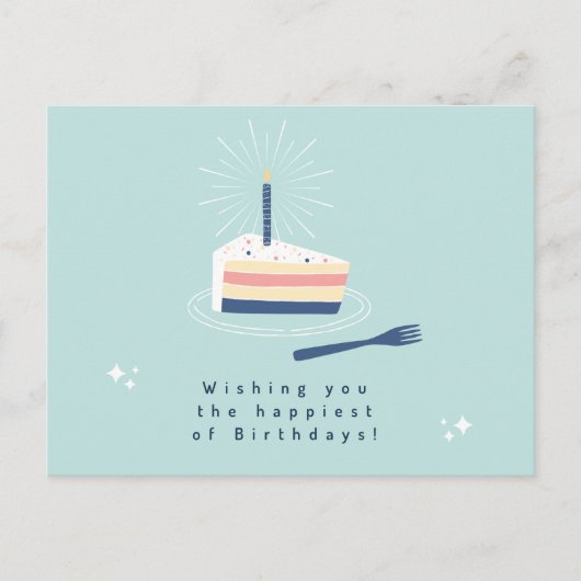 誕生日おめでとうカード ポストカード (正面)