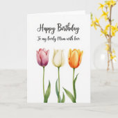 誕生日おめでとうカード Scripted Birthday Bloom カード (黄色い花)