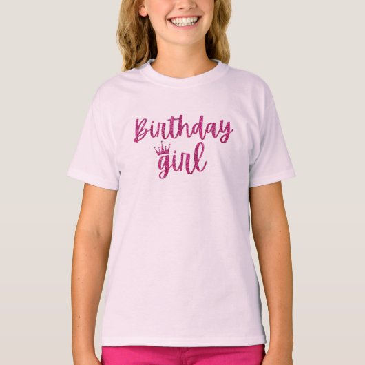誕生日おめでとうガール Tシャツ (正面)