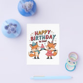 誕生日おめでとうキツネ チラシ (シングル)