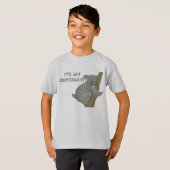 誕生日おめでとうコアラTシャツ 子供用 Tシャツ (正面フル)