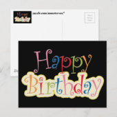 誕生日おめでとうポストカード ポストカード (正面/裏面)