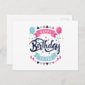 誕生日おめでとうポストカード ポストカード (正面/裏面)