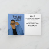 誕生日おめでとう兄さん アフリカ系アメリカ人向けカード カード (内部)