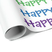 誕生日おめでとう包装紙-虹 ラッピングペーパー (ロールコーナー)