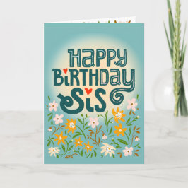 誕生日おめでとう妹かわいい妹フローラ2 カード