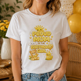 誕生日おめでとう娘を持つ誇りある母のTシャツ Tシャツ