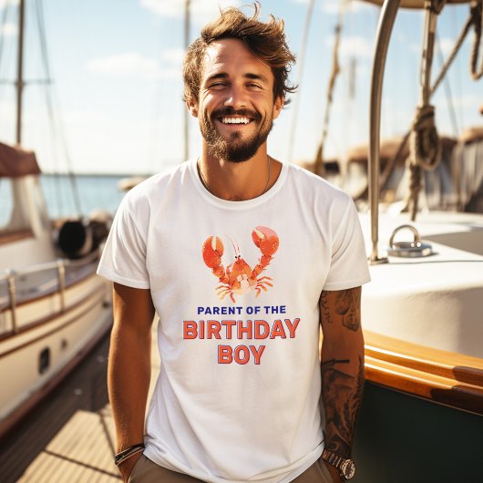 誕生日おめでとう少年！ロブスター親 Tシャツ