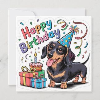 誕生日おめでとう犬 カード