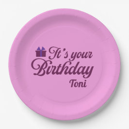 誕生日おめでとう紙皿 ペーパープレート