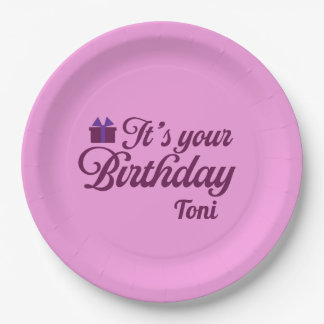 誕生日おめでとう紙皿 ペーパープレート