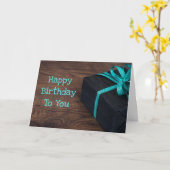 誕生日おめでとう素朴なバースデー・カード カード (黄色い花)