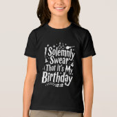 誕生日おめでとう魔法の日に トライブレンドTシャツ (正面)