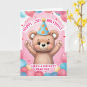 誕生日おめでとう カード (黄色い花)