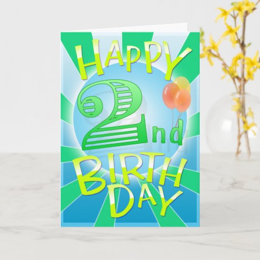 誕生日おめでとう カード (黄色い花)