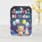 誕生日おめでとう カード (黄色い花)