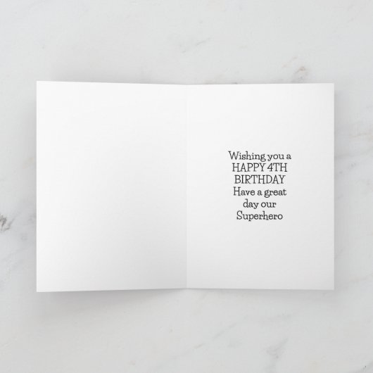 誕生日おめでとう カード (内部)