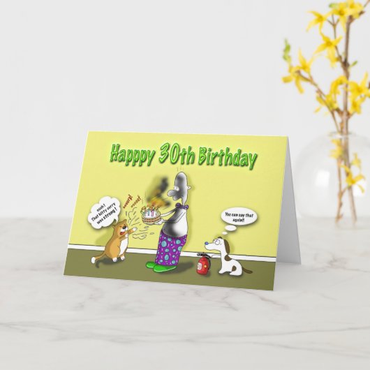 誕生日おめでとう カード (黄色い花)