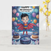 誕生日おめでとう カード (黄色い花)