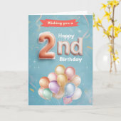 誕生日おめでとう カード (黄色い花)